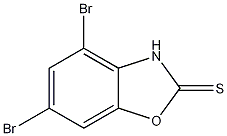 4,6-Dibromobenzo[d]oxazole-2(3H)-thione Struktur