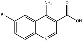 4-Amino-6-bromoquinoline-3-carboxylic acid Struktur