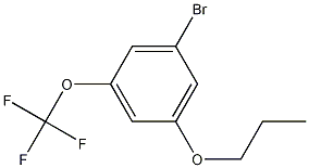 1-Bromo-3-propoxy-5-(trifluoromethoxy)benzene Struktur