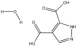 1H-pyrazole-4,5-dicarboxylic acid hydrate Struktur