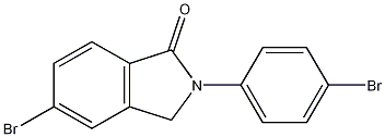 5-bromo-2-(4-bromophenyl)isoindolin-1-one Struktur