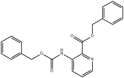 Benzyl 3-(benzyloxycarbonylamino)pyridine-2-carboxylate Struktur