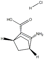 (1R,2S,3R,4S)-3-aminobicyclo[2.2.1]hept-5-ene-2-carboxylic acid hydrochloride Struktur