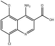 4-Amino-8-chloro-5-methoxyquinoline-3-carboxylic acid Struktur