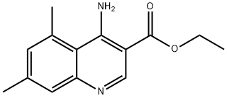 4-Amino-5,7-dimethylquinoline-3-carboxylic acid ethyl ester Struktur