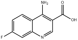 4-Amino-7-fluoroquinoline-3-carboxylic acid Struktur