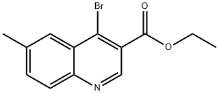 4-Bromo-6-methylquinoline-3-carboxylic acid ethyl ester Struktur