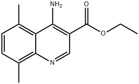 4-Amino-5,8-dimethylquinoline-3-carboxylic acid ethyl ester Struktur