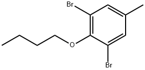 1,3-Dibromo-2-butoxy-5-methylbenzene Struktur