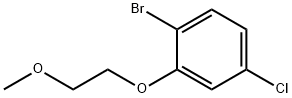 1-Bromo-4-chloro-2-(2-methoxyethoxy)benzene Struktur