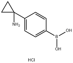 4-(1-Aminocyclopropyl)phenylboronic acid hydrochloride Struktur