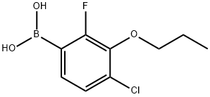 4-Chloro-2-fluoro-3-propoxyphenylboronic acid Struktur