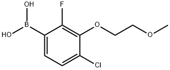 4-Chloro-2-fluoro-3-(2-methoxyethoxy)phenylboronic acid Struktur