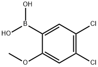 4,5-Dichloro-2-methoxyphenylboronic acid Struktur