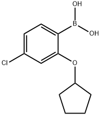 4-Chloro-2-(cyclopentyloxy)phenylboronic acid Struktur