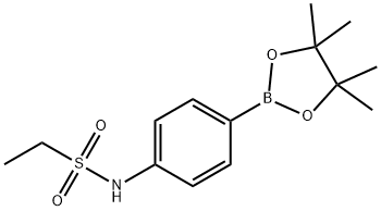 N-(4-(4,4,5,5-Tetramethyl-1,3,2-dioxaborolan-2-yl)phenyl)ethanesulfonamide Struktur