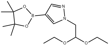 1-(2,2-Diethoxyethyl)-4-(4,4,5,5-tetramethyl-1,3,2-dioxaborolan-2-yl)-1H-pyrazole Struktur