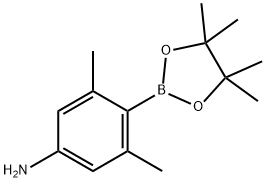 3,5-Dimethyl-4-(4,4,5,5-tetramethyl-1,3,2-dioxaborolan-2-yl)aniline Struktur