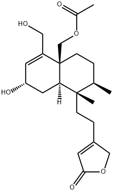 4-[2-[(1S,2R,4aS,7S,8aR)-4a-[(Acetyloxy)methyl]-1,2,3,4,4a,7,8,8a-octahydro-7-hydroxy-5-(hydroxymethyl)-1,2-dimethyl-1-naphthalenyl]ethyl]-2(5H)-furanone