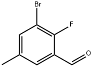 3-Bromo-2-fluoro-5-methylbenzaldehyde Struktur