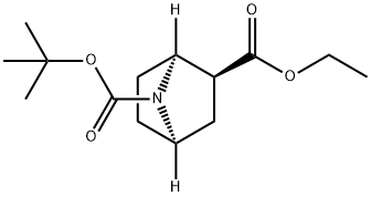 (1S,2S,4R)-7-tert-butyl 2-ethyl 7-azabicyclo[2.2.1]heptane-2,7-dicarboxylate Struktur