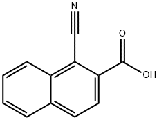 1-Cyanonaphthalene-2-carboxylic acid Struktur