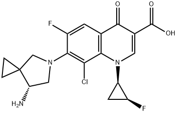 7-[(4S)-4-Amino-6-azaspiro[2.4]heptan-6-yl]-8-chloro-6-fluoro-1-[(1R,2S)-2-fluorocyclopropyl]-4-oxoquinoline-3-carboxylic acid