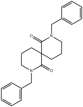 2,8-Diazaspiro[5.5]undecane-1,7-dione, 2,8-bis(phenylmethyl)- Struktur