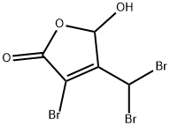 3-BROMO-4-(DIBROMOMETHYL)-5-HYDROXY-2(5H)-FURANONE Struktur