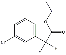 Ethyl 2-(3-chlorophenyl)-2,2-difluoroacetate Struktur