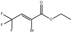 Z-2-Bromo-4,4,4-trifluorbutenoic acid, ethyl ester Struktur