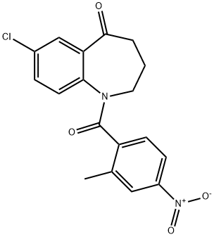 7-Chloro-1,2,3,4-tetrahydro-1-(2-methyl-4-nitrobenzoyl)-5H-1-benzazepin-5-one