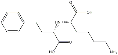 N2-(S)-1-Carboxy-3-phenylpropyl-L-lysine Struktur