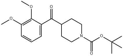 N-Boc-(2,3-dimethoxyphenyl)-4-piperidinylmethanone Struktur