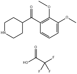 (2,3-Dimethoxyphenyl)-4-piperidinylmethanone Trifluoroacetate Salt Struktur