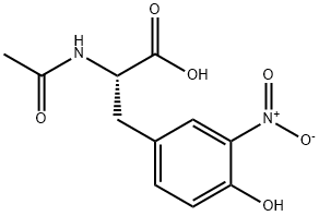 3-Nitro-N-acetyl-L-tyrosine Struktur