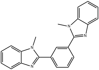 1,3-Bis(1-methylbenzimidazol-2-yl)benzene Struktur