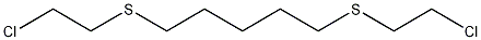 1,5-BIS(2-CHLOROETHYLTHIO)-N-PENTANE Struktur