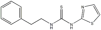 Thiourea, N-(2-phenylethyl)-N'-2-thiazolyl- Struktur