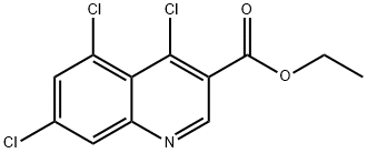 4,5,7-Trichloroquinoline-3-carboxylic acid ethyl ester Struktur