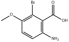 2-Amino-6-bromo-5-methoxybenzoic acid Struktur