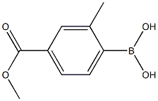 4-(Methoxycarbonyl)-2-methylphenylboronic acid Struktur