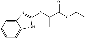 ethyl 2-(1H-benzimidazol-2-ylthio)propanoate Struktur