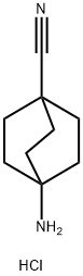 4-aminobicyclo[2.2.2]octane-1-carbonitrile hydrochloride Struktur