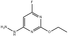 2-Ethoxy-4-fluoro-6-hydrazinopyrimidine Struktur