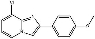 8-Chloro-2-(4-methoxyphenyl)imidazo[1,2-a]pyridine Struktur