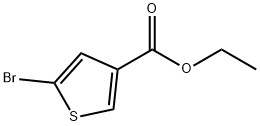 Ethyl 5-bromothiophene-3-carboxylate Struktur