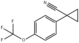 1-(4-(trifluoromethoxy)phenyl)cyclopropanecarbonitrile Struktur