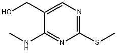 4-(Methylamino)-2-(methylthio)pyrimidine-5-methanol Struktur