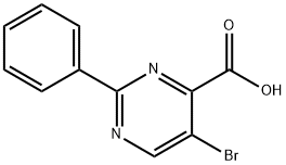 5-bromo-2-phenylpyrimidine-4-carboxylic acid Struktur